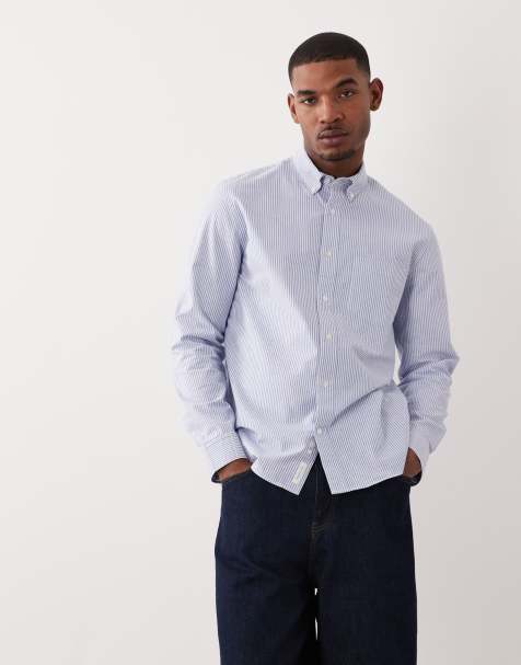 Camisa azul claro a rayas de ARKET - view 1