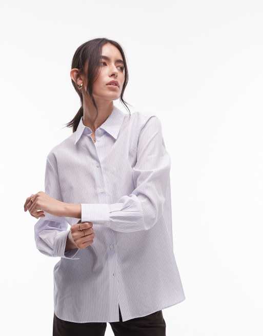 Camisa azul claro clásica de Mango