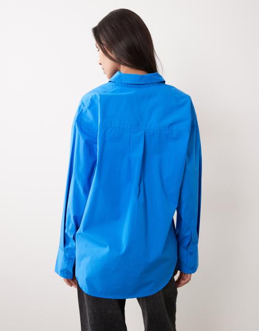 Camisa azul clásica de algodón de ASOS DESIGN, 4 de 4