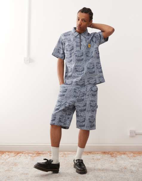 Camisa azul con estampado integral Supplies Work de ICECREAM (parte de un conjunto) - view 1