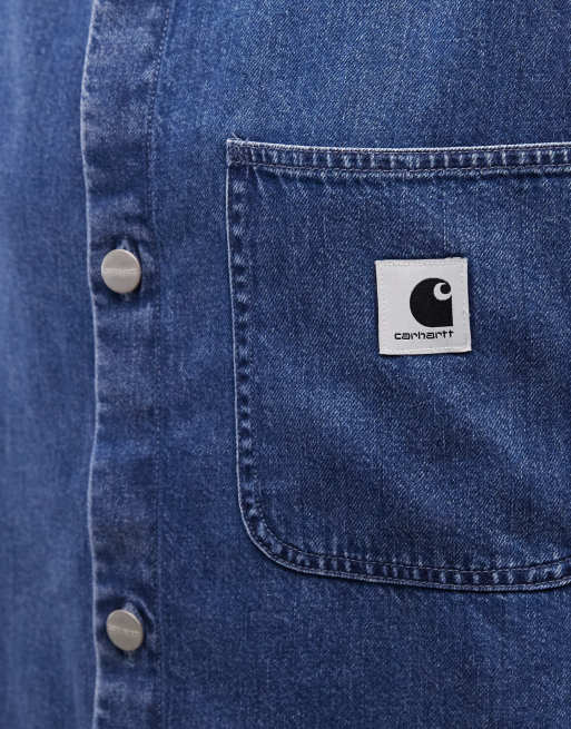 Camisa azul con lavado a la piedra de algodón Lovilia de Carhartt WIP (parte de un conjunto), 3 de 4