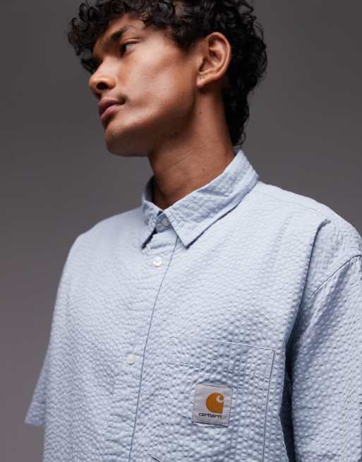 Camisa azul de corte suelto de sirsaca Toland de Carhartt WIP (parte de un conjunto), 3 de 4