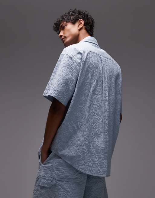Camisa azul de corte suelto de sirsaca Toland de Carhartt WIP (parte de un conjunto), 4 de 4