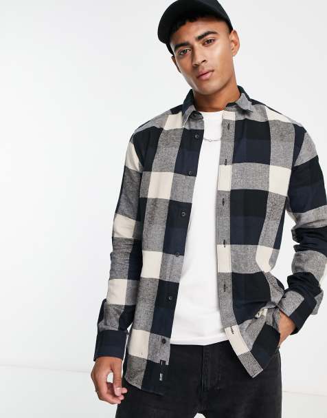Camisa azul marino a cuadros de Only & Sons - view 1