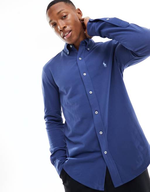 Camisa ralph lauren store azul marino