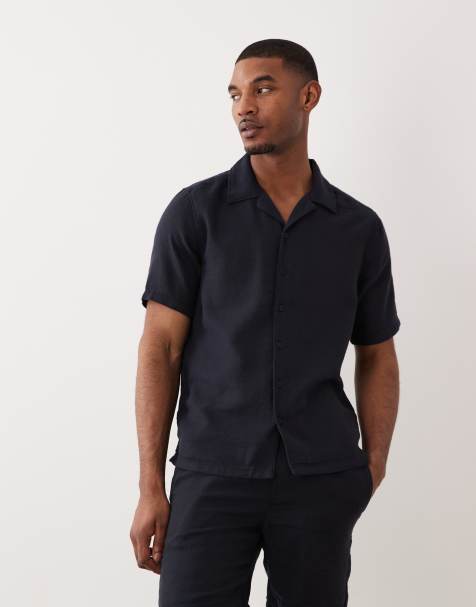 Camisa azul marino con cuello de solapas de ONLY & SONS (parte de un conjunto) - view 1