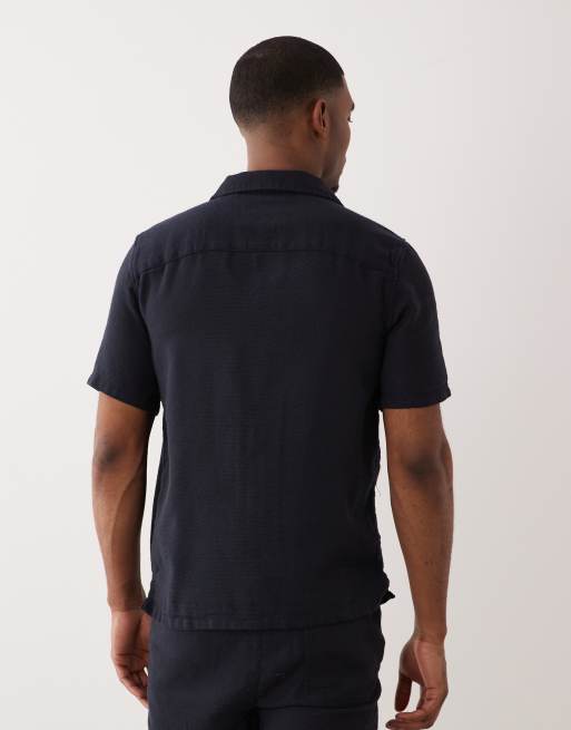 Camisa azul marino con cuello de solapas de ONLY & SONS (parte de un conjunto), 4 de 5