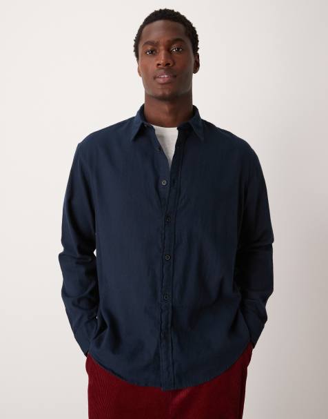 Camisa azul marino extragrande de Selected Homme - view 1