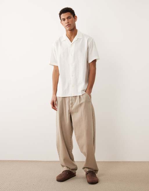 Camisa beis de manga corta de Jack & Jones, 2 de 5
