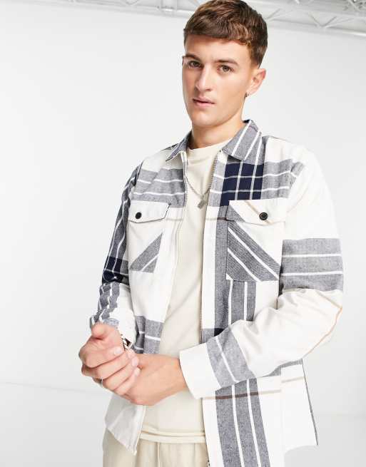 Camisa blanca a cuadros de Another Influence