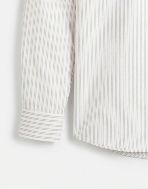 Camisa blanca a rayas de popelina de Jack & Jones, 9 de 9
