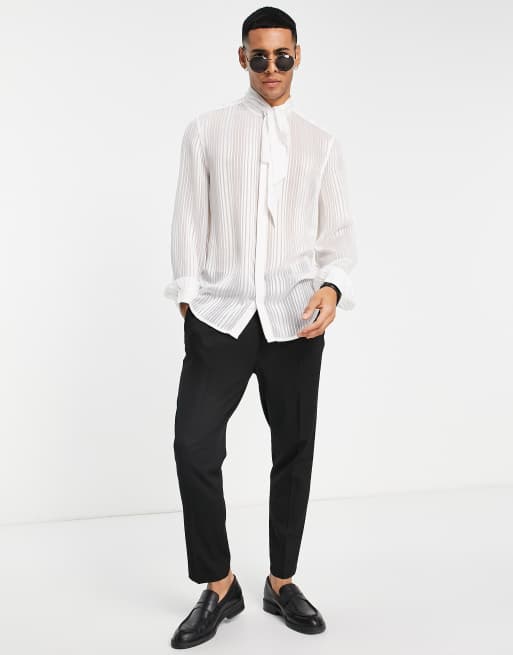 Camisa blanca online lazo