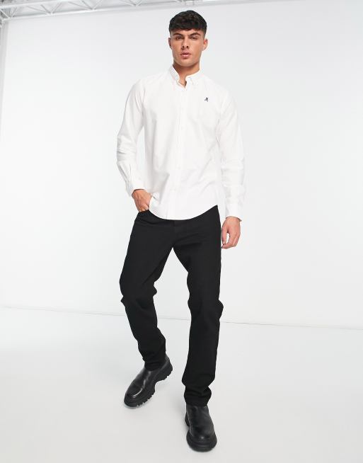 Camisa blanca hombre scalpers new arrivals