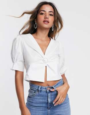 camisa blanca stradivarius