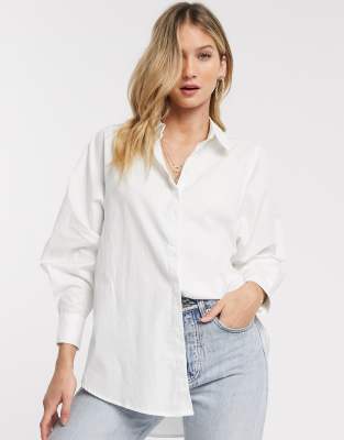 camisa blanca mujer asos