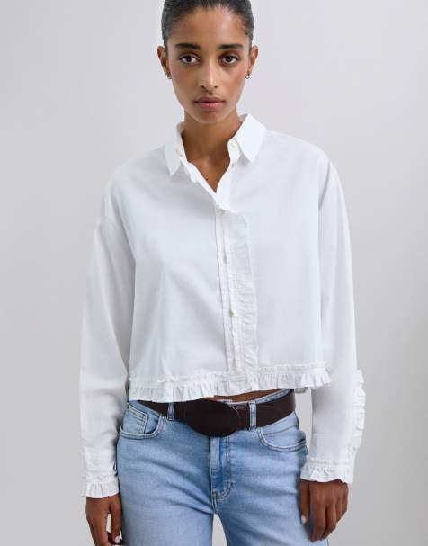 Camisa blanca con volantes Joy de Scalpers - view 1