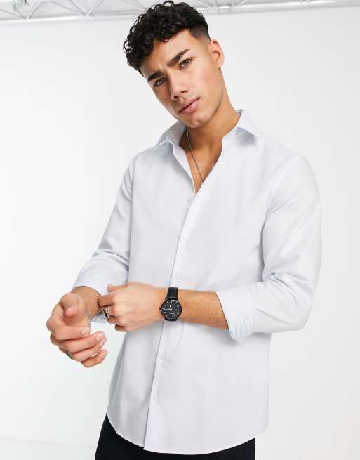 Camisa blanca slim de Calvin Klein | ASOS