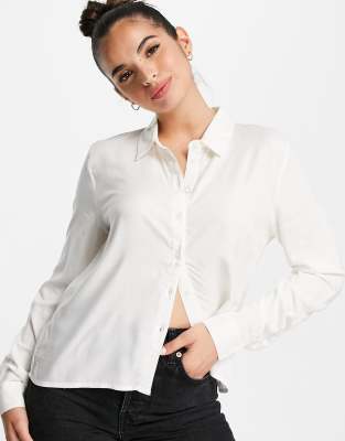 camisa blanca mujer asos