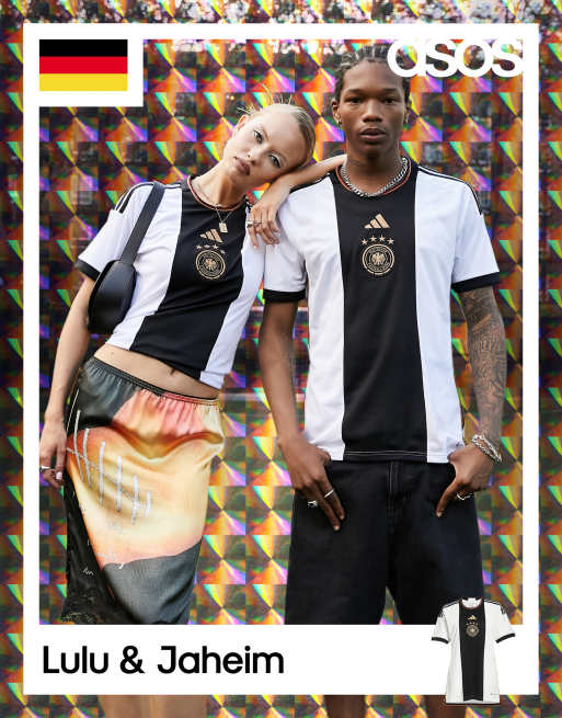 Camisa blanca de la primera equipación de Alemania para la Copa Mundial Femenina 23 de adidas Football