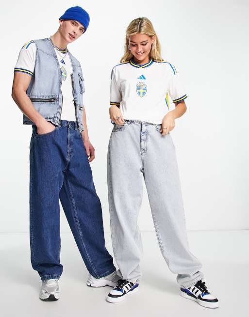 Camisa blanca de la segunda equipación de la selección de Suecia para la Copa Mundial 22 de adidas Football ASOS