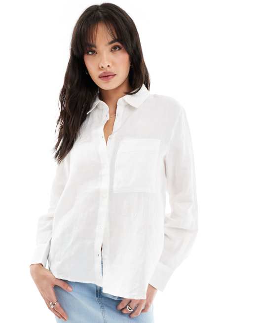 Camisas mujer blancas fashion mango