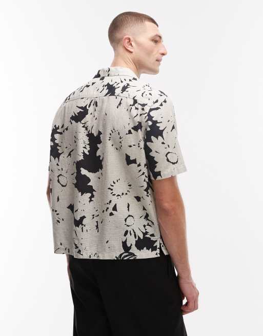 Camisa blanca de manga corta con estampado de margaritas Girona de AllSaints, 3 de 5