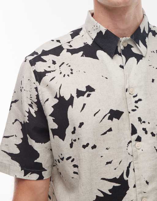 Camisa blanca de manga corta con estampado de margaritas Girona de AllSaints, 5 de 5