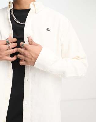 Camisa blanca de pana Madison de Carhartt WIP