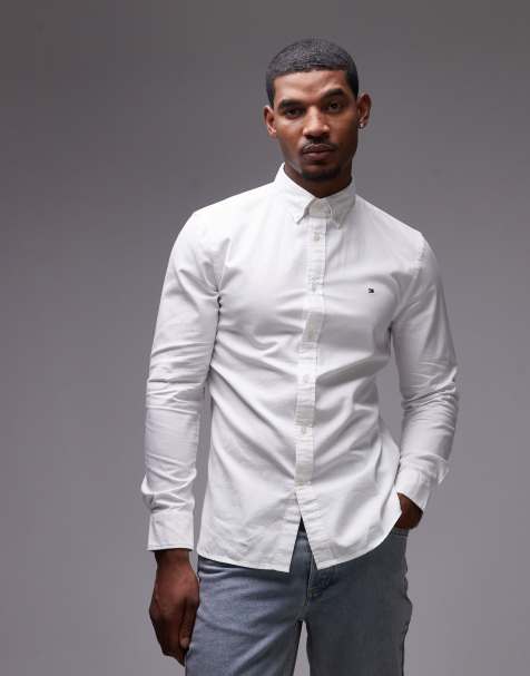 Camisa blanca de plumeti Flex de Tommy Hilfiger - view 1