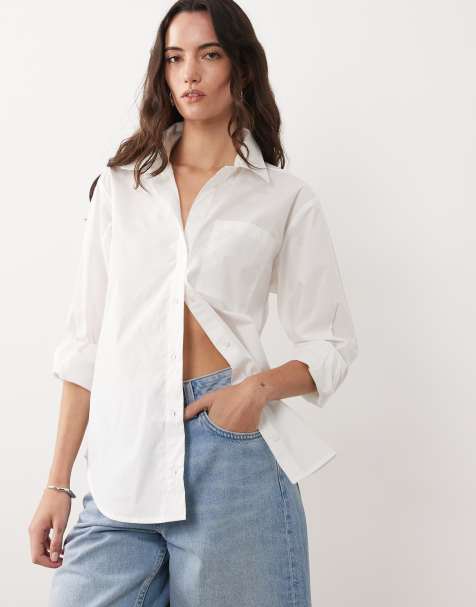 Camisa blanca de popelina de New Look - view 1