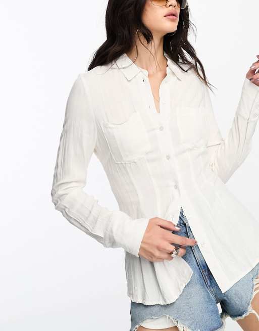 Camisa best sale blanca espalda