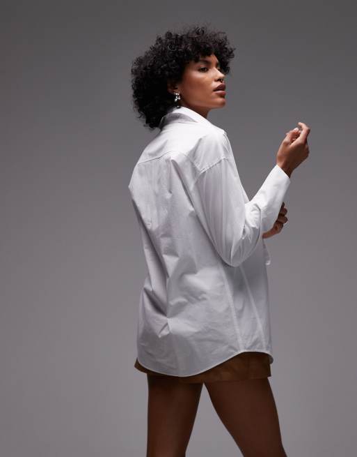 Camisa blanca extragrande de Topshop, 4 de 4