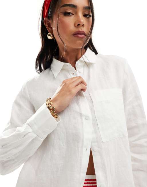 Camisa blanca mango hotsell