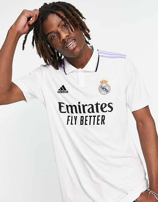 Noticias de última hora magia penitencia Camisa blanca unisex de la primera equipación del Real Madrid 2022/23 de  adidas Football | ASOS