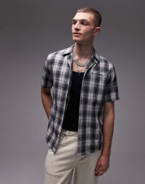 Camisa blanca y negra Undermono de AllSaints - view 1