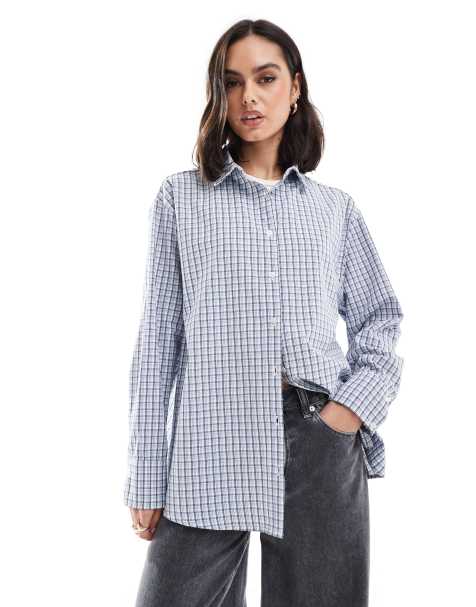 Camisa boyfriend a cuadros extragrande de ASOS DESIGN - view 1