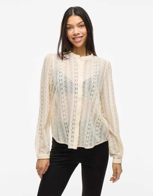 Camisa color abedul de VILA