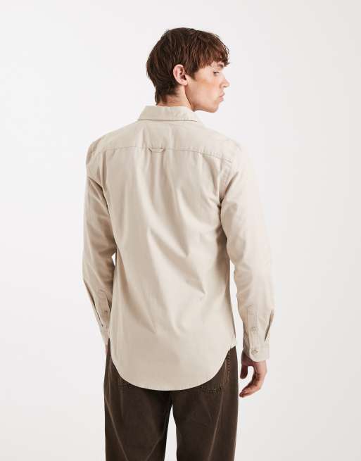 Camisa color arena lavado holgada de Tommy Jeans, 4 de 5