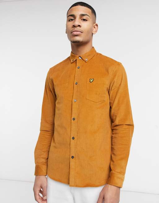 Camisa color caramelo de pana de Lyle |