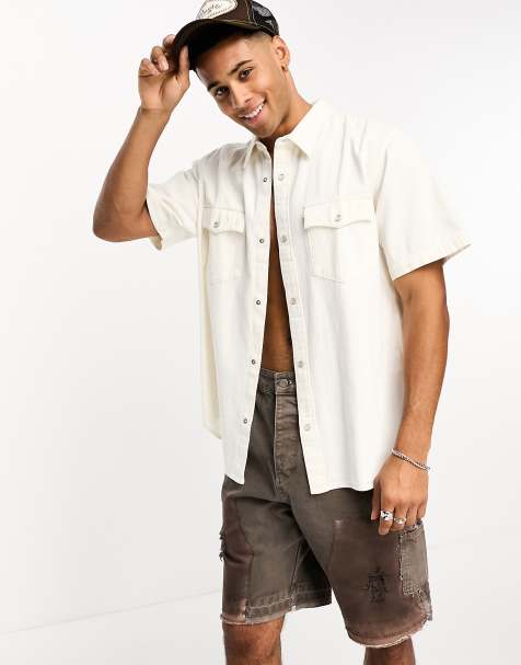 Camisa color crema de estilo western de corte holgado de Levi's - view 1