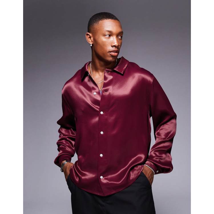 Camisas guindas para hombre discount