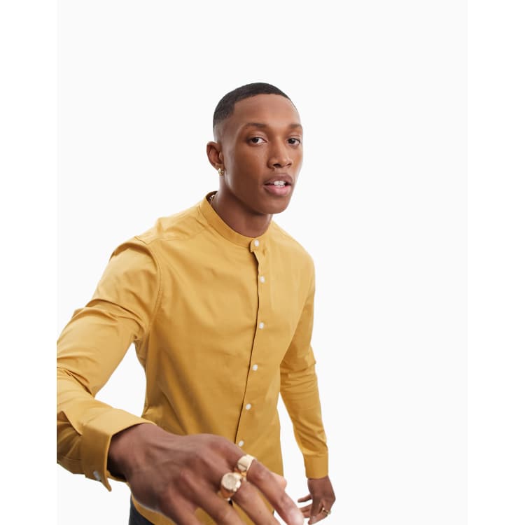 Camisa cuello panadero shop
