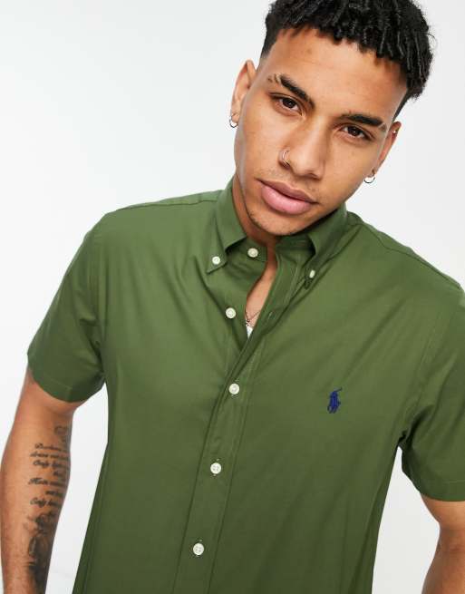 Camisa color verde olivo new arrivals