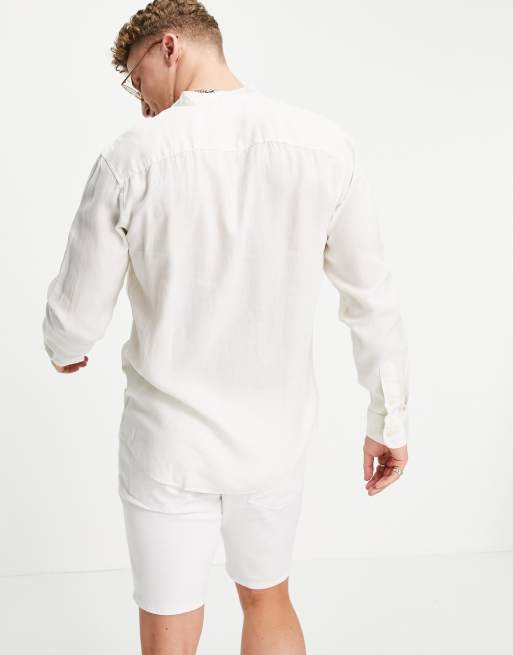 Camisa color pastel de corte slim y manga larga de Selected Homme, 2 de 4
