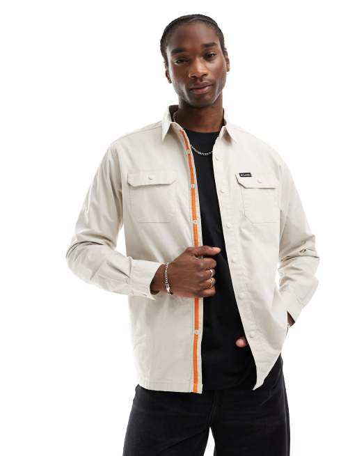 Camisa color piedra con forro Landroamer de Columbia