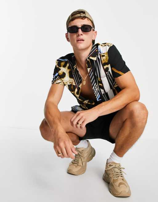 Camisa estampado pañuelo hot sale