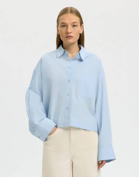 Camisa corta azul claro de Selected - view 1