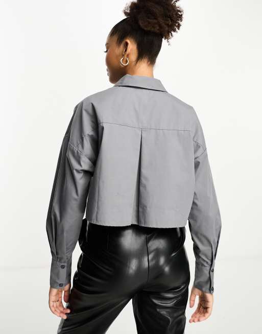 Camisa corta gris Ultimate de ASOS DESIGN, 3 de 4