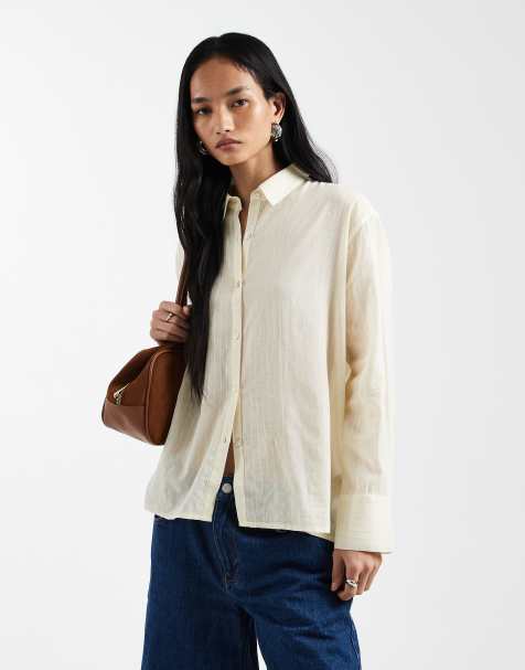 Camisa dad amarilla de plumeti de algodón Haven de Cotton On - view 1