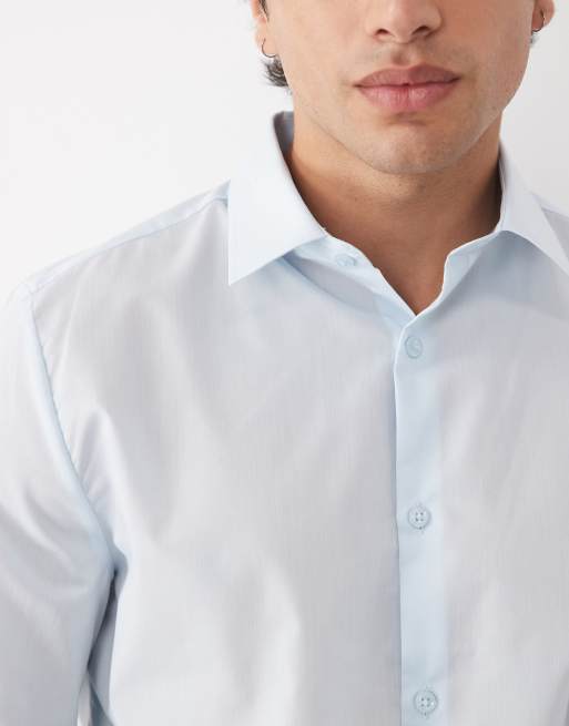 Camisa de corte slim en azul claro de River Island, 3 de 5